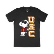 USC Trojans Unisex Youth Black Peanuts Joe Cool T-Shirt